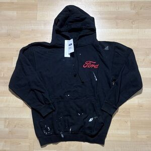 Ford Black Hoodie with Red Script Emblem